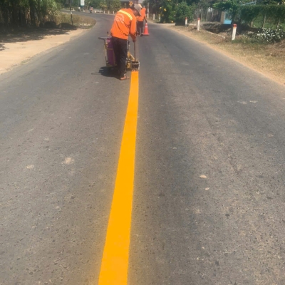 Sơn đường và Thi công sơn đường